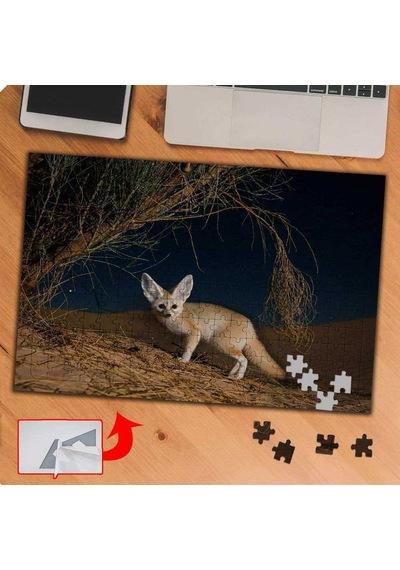 Kurak Topraklarda Yabani Tilki 240 Parça Puzzle Yapboz Tablo-p096