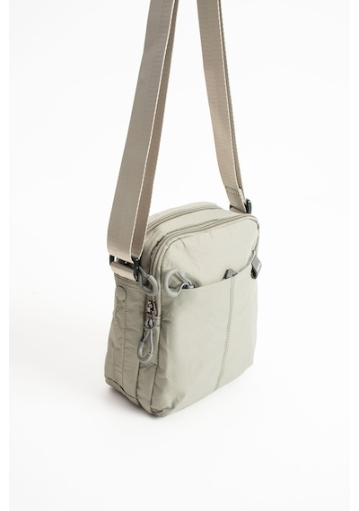 Sanmorris Unisex 4 Bölmeli Suya Dayanıklı Paraşüt Kumaş Omuz Çantas 6033 Açık Gri