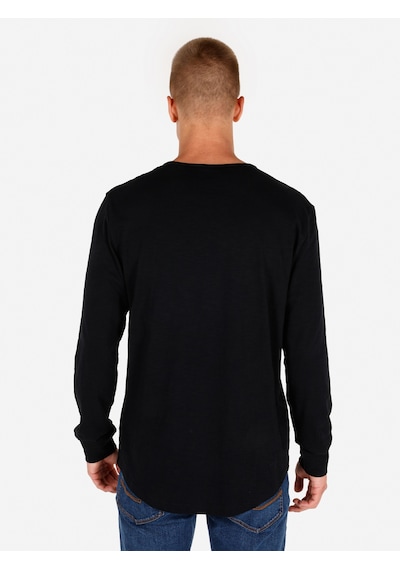 Colin's Colins Regular Fit Bisiklet Yaka Basic Siyah Erkek Uzun Kol Tişört Cl1065872 Siyah