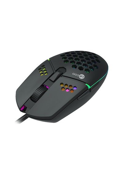 Lecoo MS105 Kablolu 3200DPI 6 Tuşlu RGB Gaming Optik Mouse Siyah