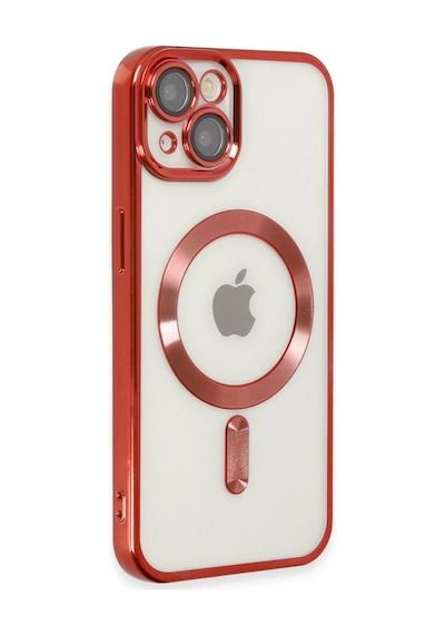 Apple İphone 14 Kılıf Kross Magneticsafe Kapak - Kırmızı Çok Renkli