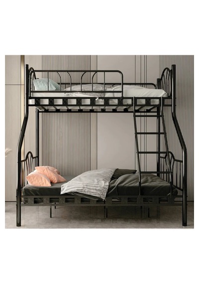 Missidea İmaj 3 Kişilik Ebeveyn 3'lü Metal Ranza Siyah 90x200 Cm 90 x 200 CM