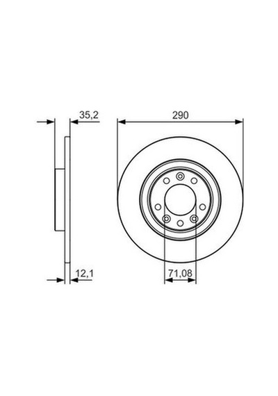 Peugeot 208 1.2 2014-2018 Bosch Arka Disk 2 Adet