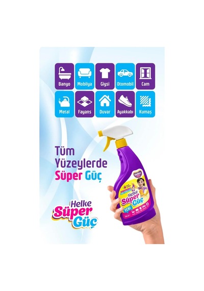 Süper Güç Leke Çıkarıcı Çok Amaçlı Temizleyici Sprey 750 Ml