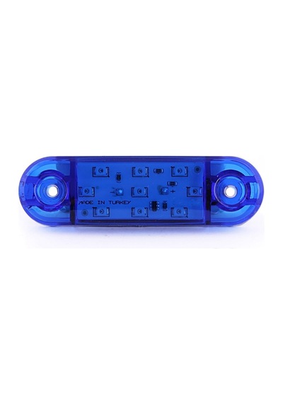 9 Ledli Oval Parmak Led Lamba 12-24 Volt 1 Adet