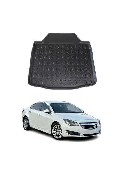 Opel Insignia Sedan 2009-2016 Arası Uyumlu Araca Özel Kauçuk Bagaj Havuzu Siyah İnce Stepneli İçin