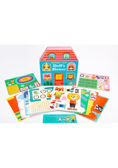 Nosy Crow - Fold-out + Play: Doll's House