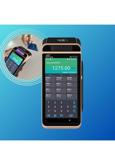 Pax A910sf Android Yazar Kasa Pos - Temassız Ödeme, 4g Ve Wi-fi Destekli