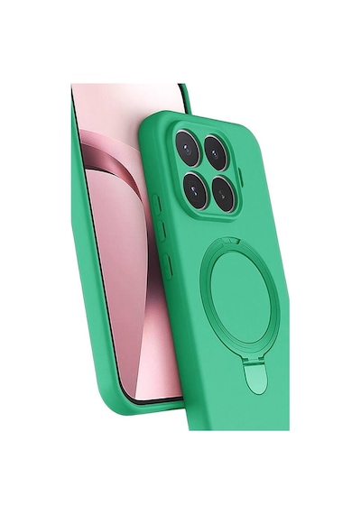 Newface Xiaomi Mi 17t Pro Regal Magsafe Standlı Kapak - Yeşil Evimdeyokyok