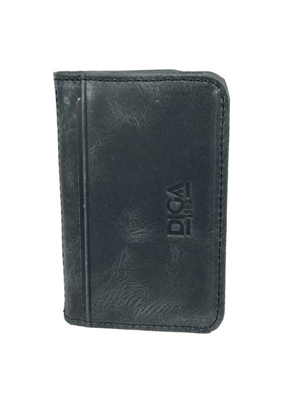 Dianziye Diga 1169 Hakiki Deri Minimal Kartlık Gri Kırmızı
