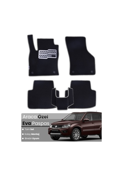 Suzuki Grand Vitara 2005-2014 Uyumlu Eva Paspas Tam Set Oto Paspas,araca Özel,kolay Montaj 638