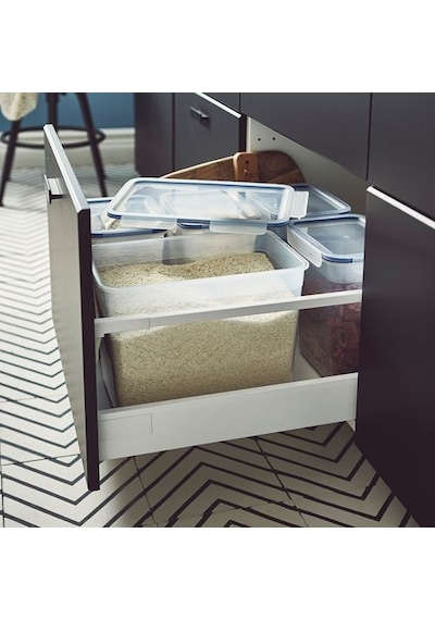 Ikea 365+ Plastik Saklama Kabı, Plastik, 10,6 Lt Çok Renkli