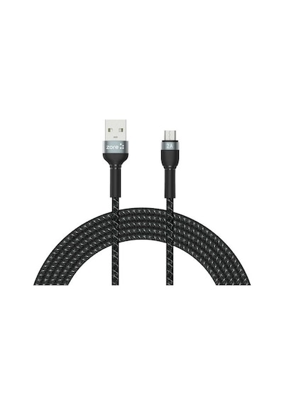 Zore Shira Serisi Micro Usb Kablo 3 Metre-Siyah-Siyah
