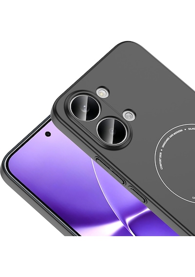 Maks Technology Poco X8 Pro Max Kılıf M-safe Şarj Özellikli Kamera Korumalı Mkst Elio Sert Pc Kapak - Lacivert