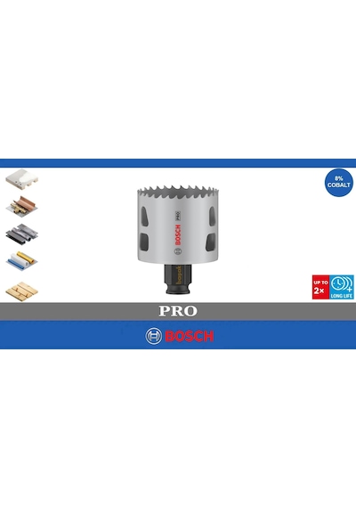 Bosch Pro 57 Mm Pc Delik Testeresi Hss %8 Kobalt 2608594392