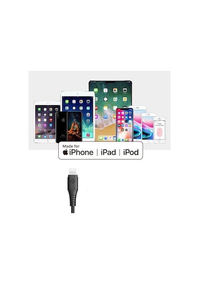 Novoo Type-C Apple iPhone Uyumlu Lightning Hızlı Şarj Kablosu - 1.8 Metre