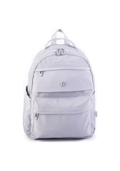 Nas Bag Extra Hafif Su Geçirmez Çok Gözlü Waterproof Unisex Sırt Çantası 30x40 Cm Gri