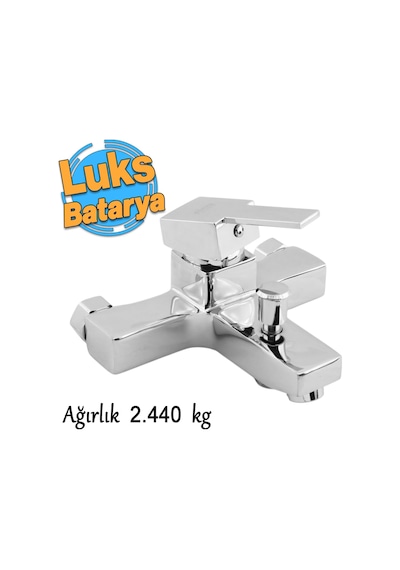 Side Mix Banyo Bataryası Duvar Tipli Lavabo Mutfak Duş Musluğu Batarya Sıcak Soğuk Çift Su Girişli Altın