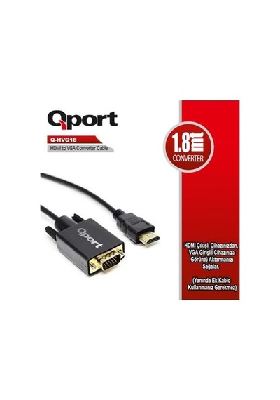 Qport 1.8metre Q-hvg18 Hdmı-vga Çevirici Kablo-212761