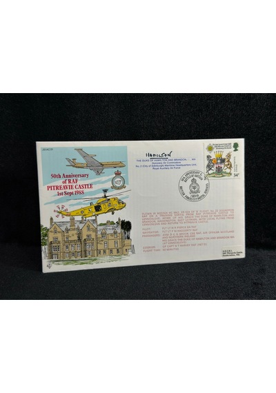 1988 İngiltere Kraliyet Hava Kuvvetleri 50. Yıldönümü. Duke Hamilton Islak İmzalı Limited Royal Air Force Raf