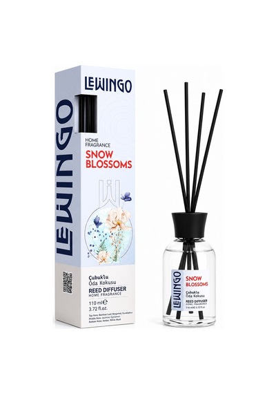 Lewingo Bambu Ortam Kokusu 110ml Cam Şişe Snow Blossoms - 24'li Paket Diğer
