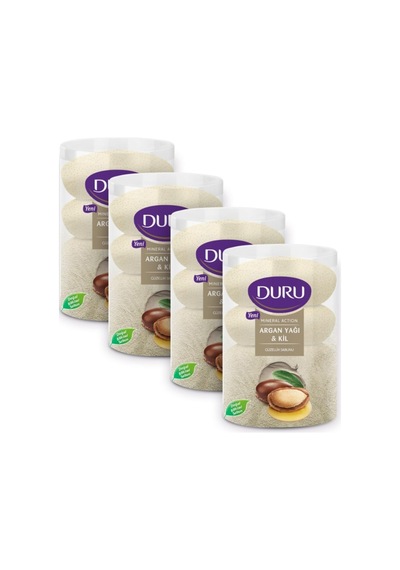Duru Argan Yağ &Kil Güzellik Sabunu 440 Gr Lık X4 Kutu Duru Sabun