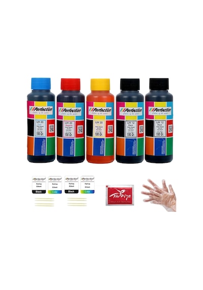 Perfection Epson Uyumlu 664 Tanklı Yazıcı Mürekkep Seti 5 X 100 Gr.