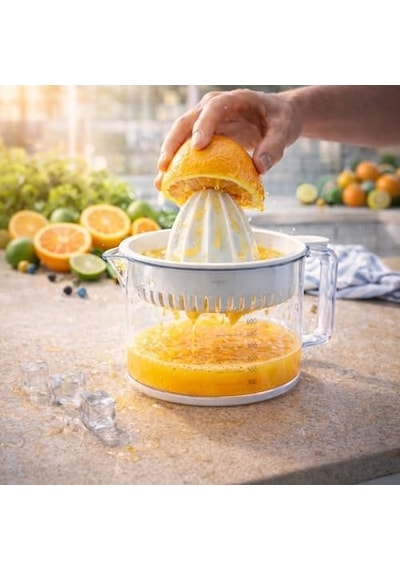 Limon Sıkacağı Narenciye Portakal Sıkacağı Beyaz 600 Ml