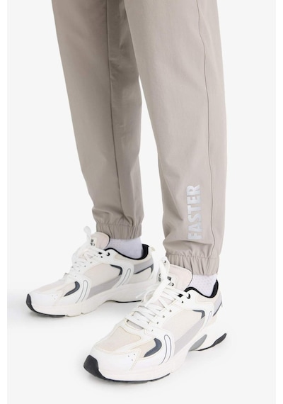 Defacto Defactofit Slim Fit Dar Kesim Fermuar Cepli Dokuma Sporcu Jogger F1288ax25augr317 Gri