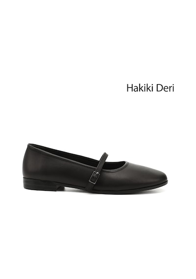 Gönderi(R) Gönderi R Kadın Siyah Mary Jane Hakiki Deri Babet Dyza75645119 Siyah