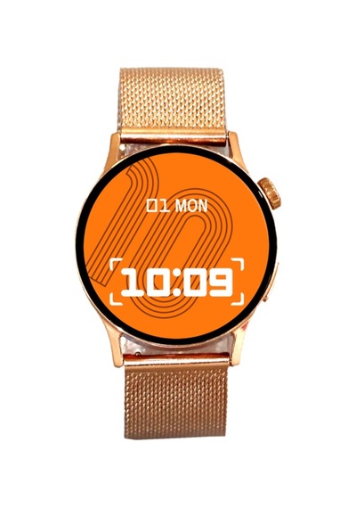 Logia Gt2 38mm Çinko Alaşım Kasa Metal Kordon Akıllı Saat - Rose Gold