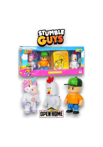 Stumble Guys 4'lü Aksiyon Figür Set - Ms Stumble He