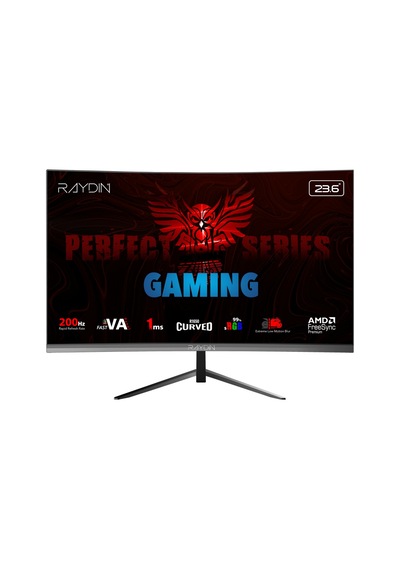 Buradabulabilirsin Raydın Mm24rfa-200hz, 23.6", 1ms, 200hz, Full Hd, 300 Nits, Hdmı, Dp, Hoparlör, Va Led, R1650 Curved, Frameless, Freesync Gaming Monitör Nl