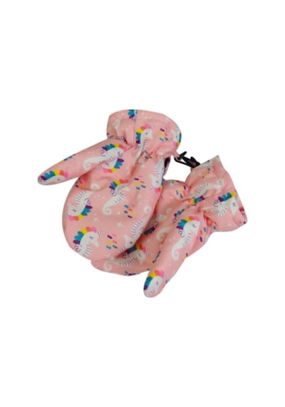 Unicorn Ici Pufudik Sicak Tutan Yumusacik Eldiven Pembe