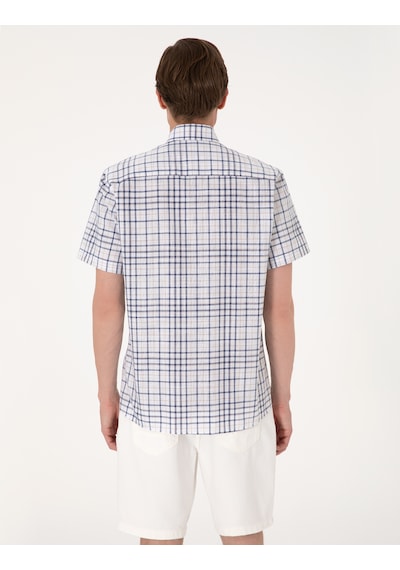 Pierre Cardin Erkek Lacivert Gömlek Kısa Kollu 50303387-vr033 Lacivert