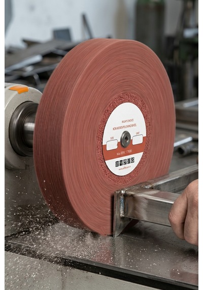 250x50 Mm P180 Polisaj Keçesi Çapak Alma Ve Metal Yüzey Parlatma Diski 1 Adet