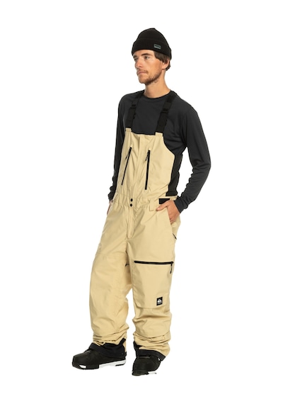 Quiksilver Altostratus Stret Gore-tex Bib Erkek Bej Snowboard Pantolonu Tgw0