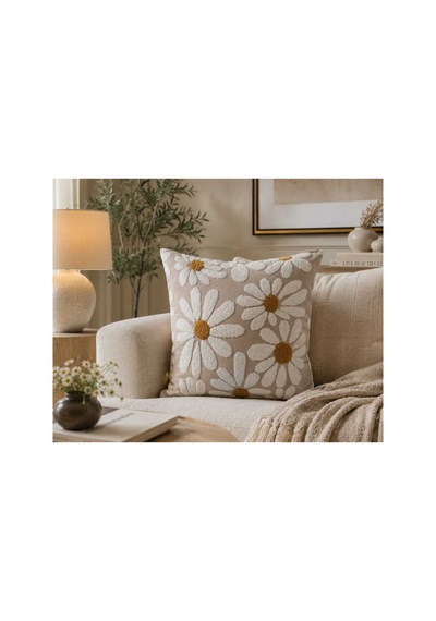 Papatya Desenli Punch Görünümlü Dijital Baskılı Dekoratif Gizli Fermuarlı Kırlent Kılıfı 43x43 Cm Çok Renkli Çok Renkli Papatya Desenli Punch Görünümlü Dijital Baskılı Dekoratif Gizli Fermuarlı Kırlent Kılıfı 43x43 Cm Çok Renkli Çok Renkli