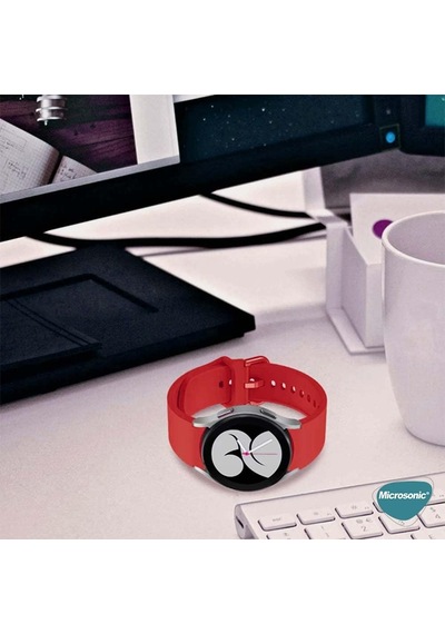 Samsung Galaxy Watch Fe İçin Kordon Solid Silicone Band Siyah Galaxy Watch Fe İle Uyumlu Kordon - Siyah Çok Renkli Samsung Galaxy Watch Fe İçin Kordon Solid Silicone Band Siyah Galaxy Watch Fe İle Uyumlu Kordon - Siyah Çok Renkli