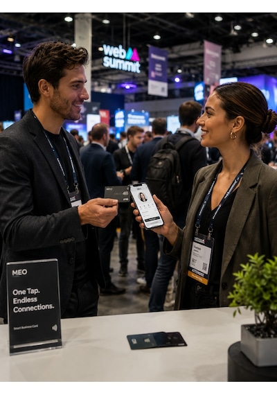 Meo Hello Akıllı Nfc Ve Qr Kodlu Kartvizit