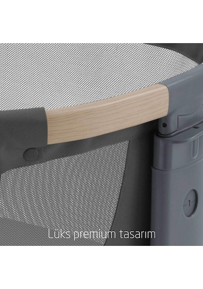 Maxi-Cosi Maxi Cosi Iora Air Sallanabilen Ahşap Görünümlü Anne Yanı Beşik Beyond Graphite