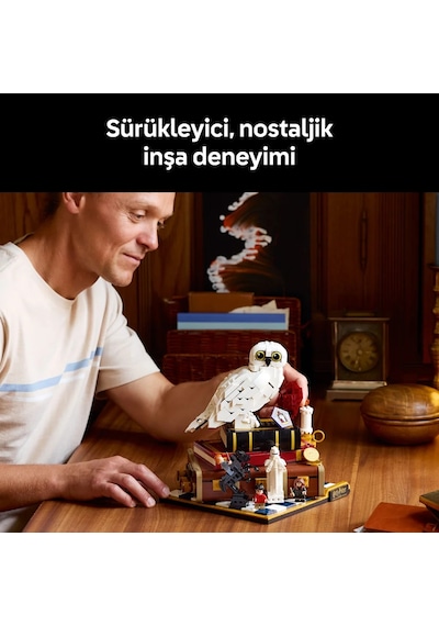 LEGO® Harry Potter™ Felsefe Taşı – Koleksiyoncu Versiyonu 76466 - Yetişkinler için Figür İçeren Model Yapım Seti (1571 Parça)