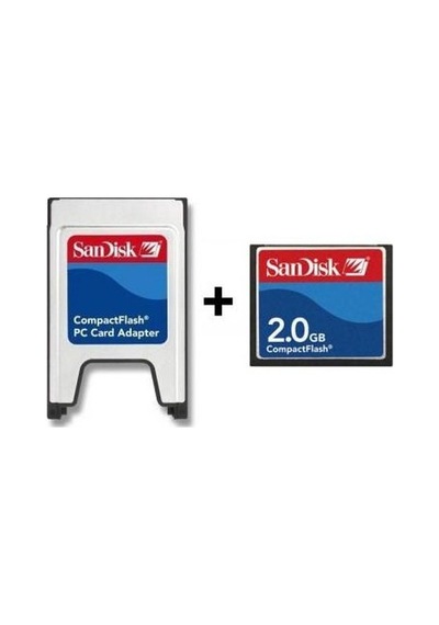 Sandisk 2 Gb Compact Flash Hafıza Kartı+ Pcmcıa Kart Okuyucu