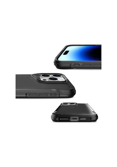 Apple Uyumlu iPhone 15 Pro Kılıf Zore T-max Kapak Koyu Gri