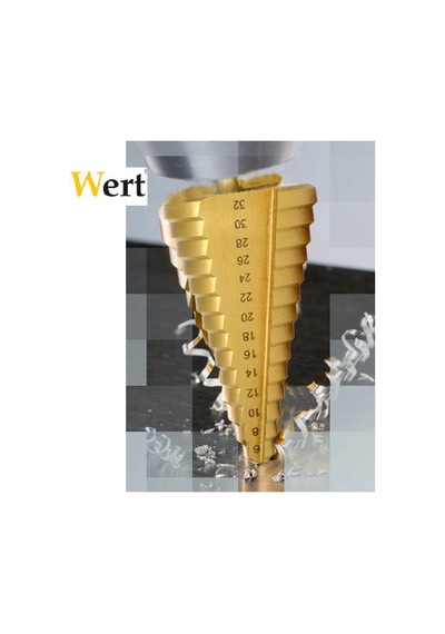 Wert 3501 Kademeli Sac Delgisi Çap 4-32 MM