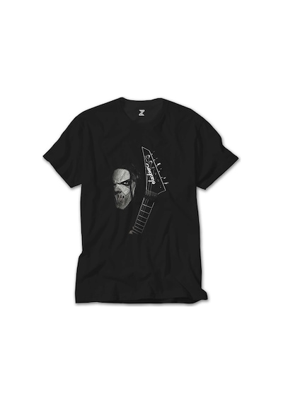 Slipknot Mick Thomson Guitar Siyah Tişört Siyah