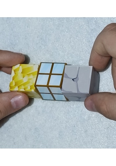 Megacraft 9 Parça Pencere Kaya Altın Blok