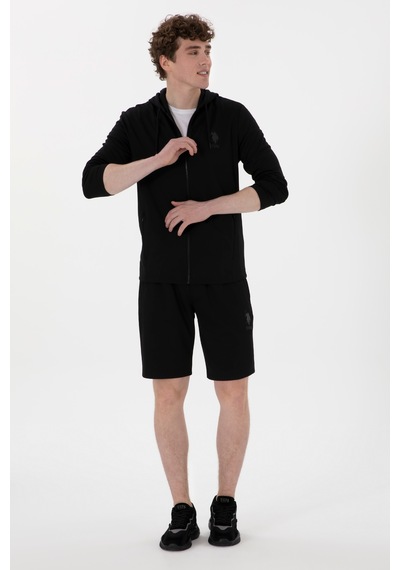 U.S. Polo Assn. Erkek Siyah Örme Şort 50300078-VR046