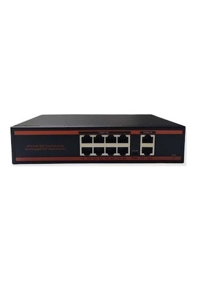 NOVA ND1P802LF 8 PORT POE SWİTCH 10/100 MBPS 2 PORT 10/100 UPLINK 150W