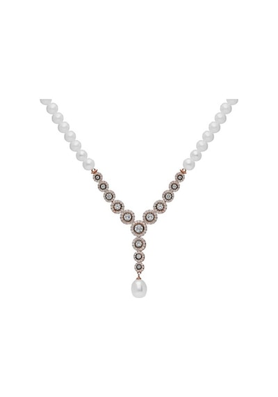 Chavin Rose Inci Gümüş Kolye Küpe Bileklik Yüzük Takım Set Dz42